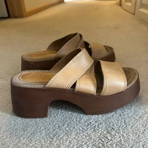 candies size 7.5 womens platform sandals